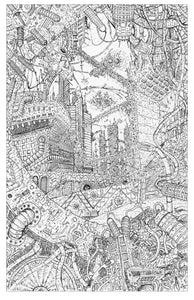 (C) Jonathan La Mantia - Fire City - 11"x17" - print