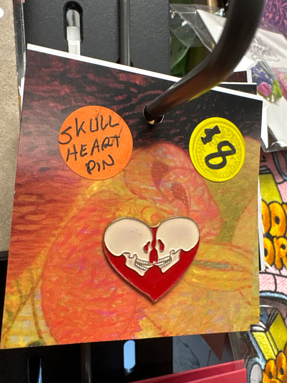 Skull Heart Pin