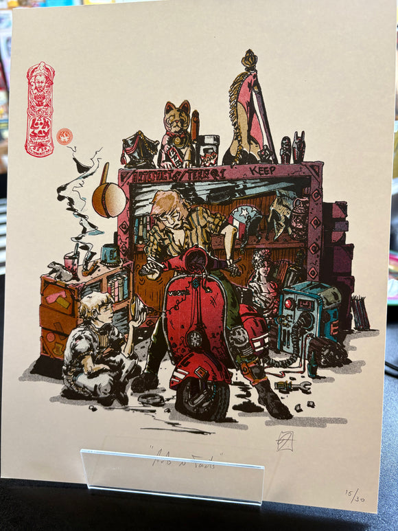 (C) Alain Douglas Park - Arts N' Facts - 8.5x11, 4-Color Riso Print on 80lb Cover Stock