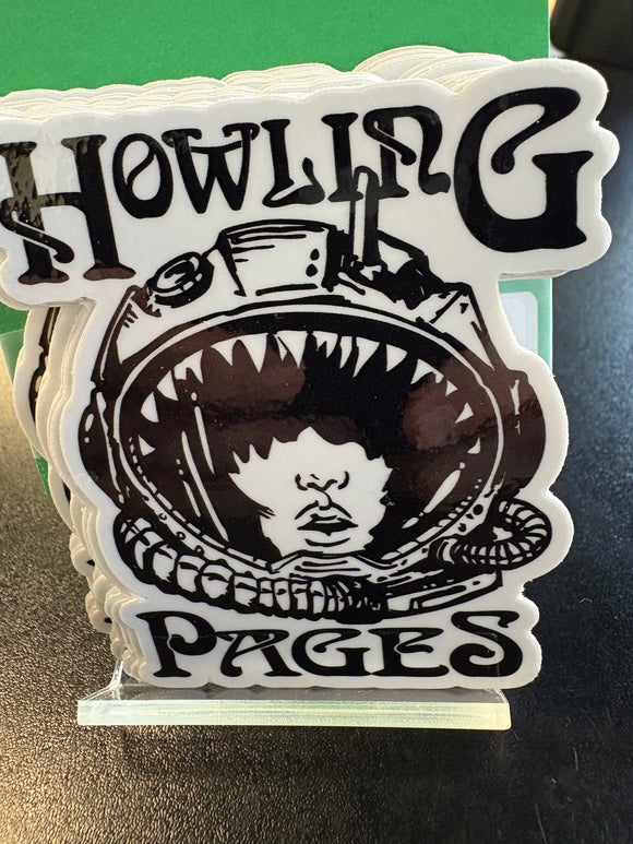 Howling Pages Space Girl sticker
