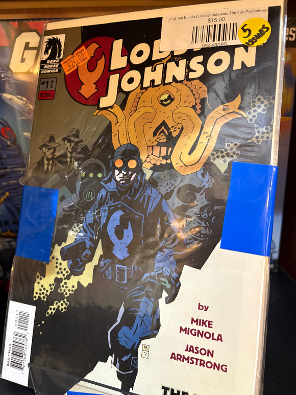 (Full Set Bundle) Lobster Johnson: The Iron Prometheus [5 issues]