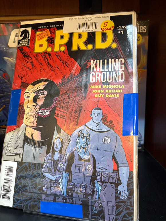 (Full Set Bundle) B.P.R.D.: Killing Ground [5 issues]