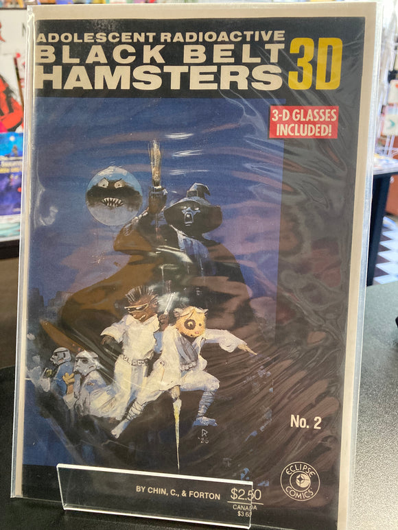 (Back Issue) Adolescent Radioactive Black Belt Hamsters 3D #2 - Comic Book