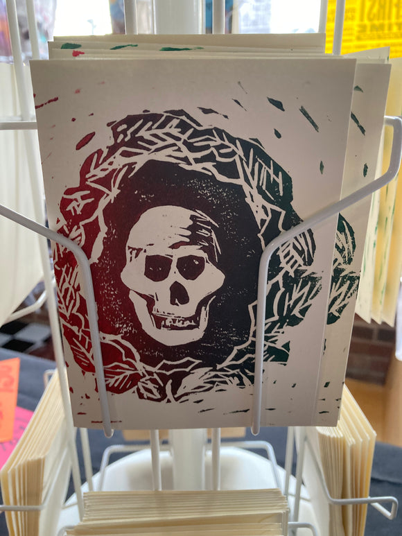 Hand Printed Card and Envelope