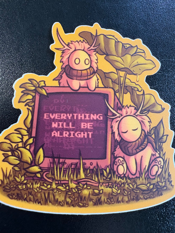 (C) (sticker) Stephen Willey - Everything will be alright
