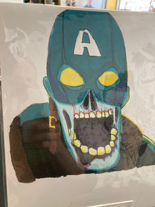 (YC) Devin Nieves - Zombie Captain America - Printout