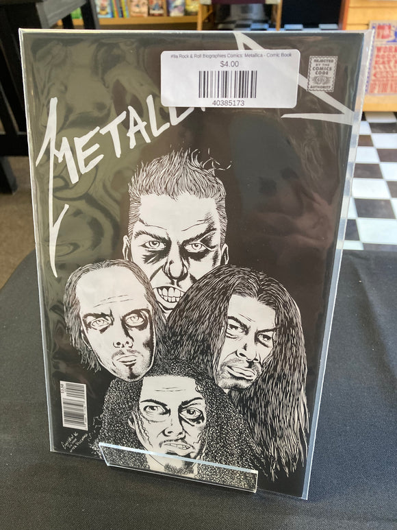 (Back Issue) #9a Rock & Roll Biographies Comics: Metallica - Comic Book